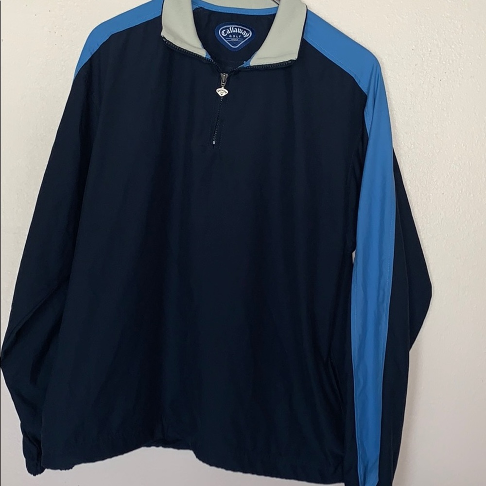 Callaway golf sport windbreaker 1/4 zip w pockets